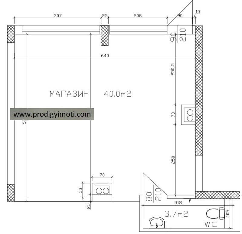 Под наем МАГАЗИН, град София, Карпузица • 360 € • 69971098 — Holmes.bg