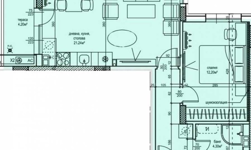 Para alugar  1 quarto Plovdiv , Kamenica 1 , 68 m² | 38463326 - imagem [15]