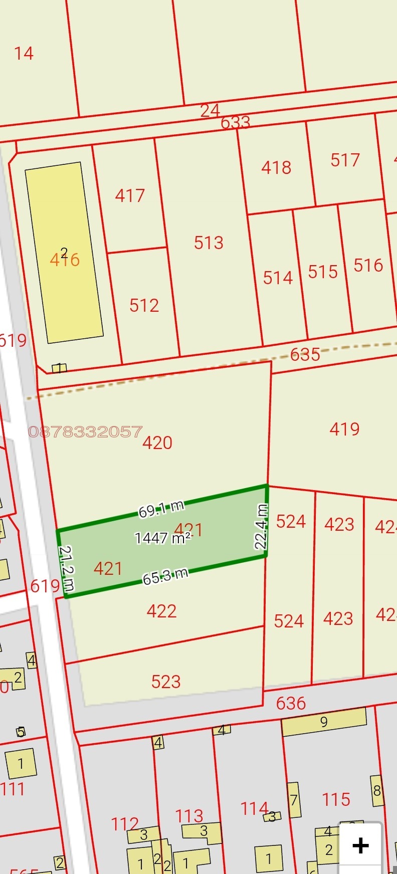 Дава под наем МЯСТО, с. Кадиево, област Пловдив, снимка 3 - Парцели - 52987035