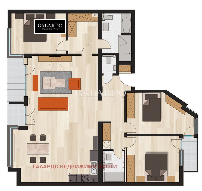 Дава под наем 4-СТАЕН, гр. София, Лозенец, снимка 13 - Апартаменти - 53196916