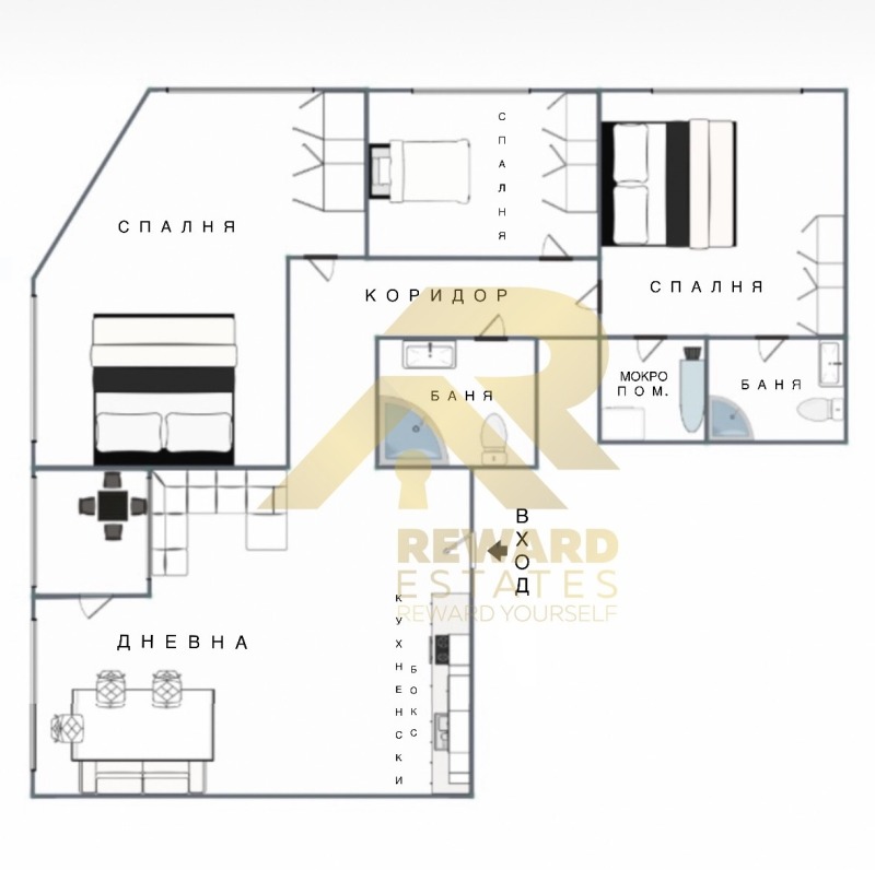 Дава под наем МНОГОСТАЕН, гр. София, Манастирски ливади, снимка 10 - Апартаменти - 52558414