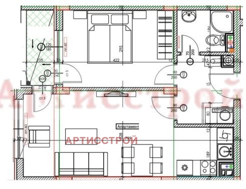 Дава под наем 2-СТАЕН, гр. София, Кръстова вада, снимка 11 - Апартаменти - 55559596