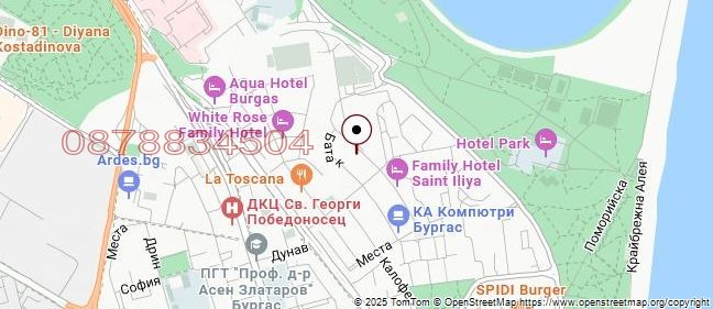 Дава под наем ГАРАЖ, ПАРКОМЯСТО, гр. Бургас, Лазур, снимка 2 - Гаражи и паркоместа - 52782572