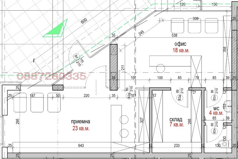 Дава под наем ОФИС, гр. Варна, Бриз, снимка 2 - Офиси - 54025406