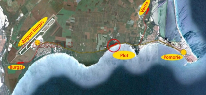 Дава под наем МЯСТО, гр. Поморие, област Бургас, снимка 2 - Парцели - 52781770