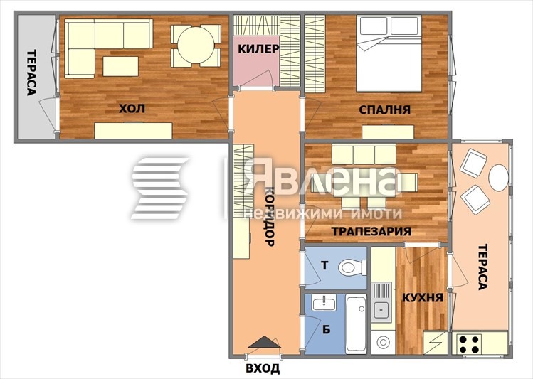 В оренду  2 спальні Варна , Център , 73 кв.м | 31632320