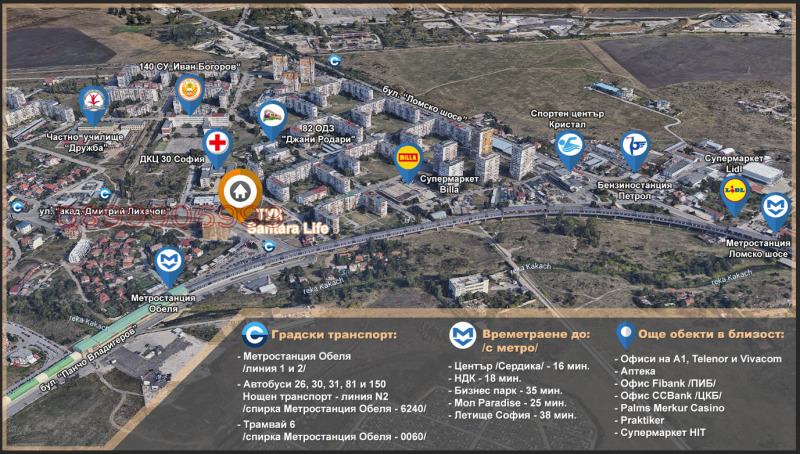 Дава под наем 3-СТАЕН, гр. София, Обеля 2, снимка 12 - Апартаменти - 53457788
