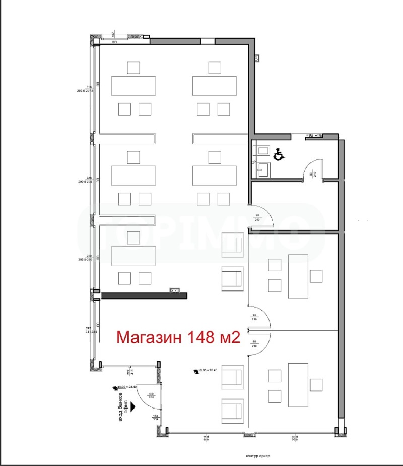 Til leje  Butik Varna , Tsentar , 100 kvm | 59879860 - billede [2]
