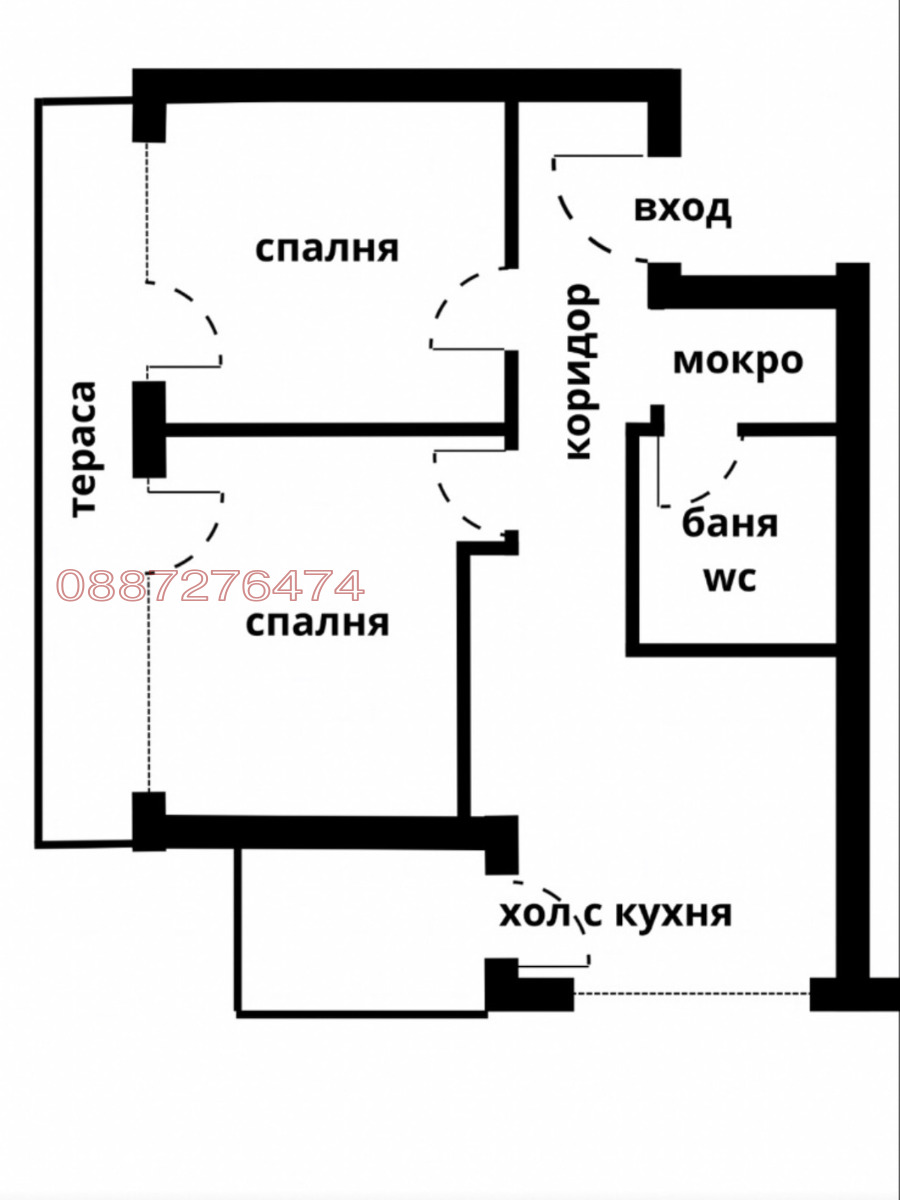 Дава под наем 3-СТАЕН, гр. София, Овча купел, снимка 9 - Апартаменти - 55779933