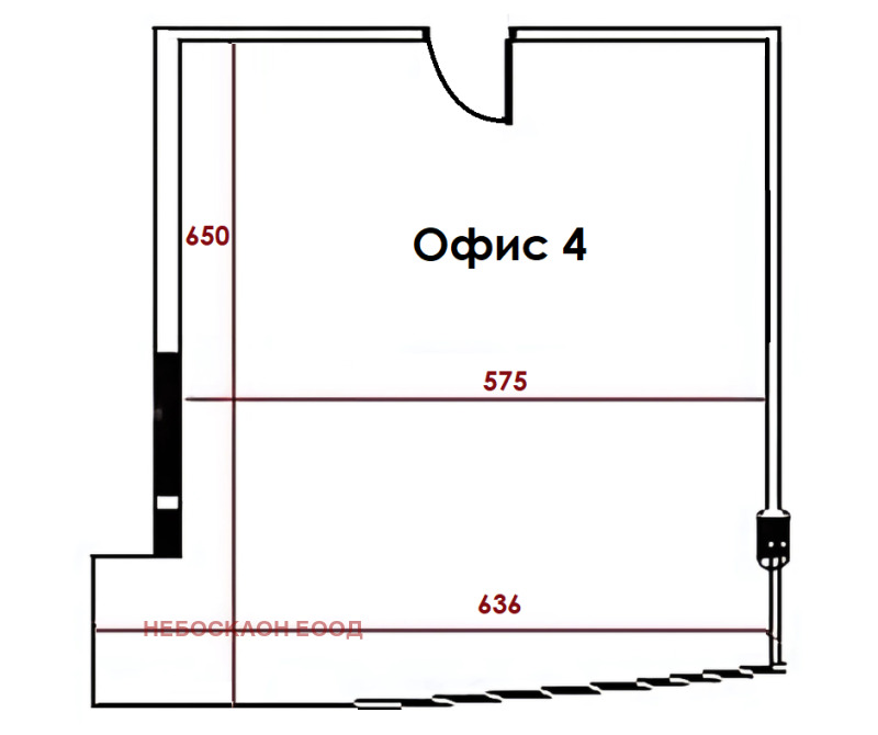 Vuokrattavana  Toimisto Sofia , Ljulin - tsentar , 40 neliömetriä | 80248060 - kuva [5]