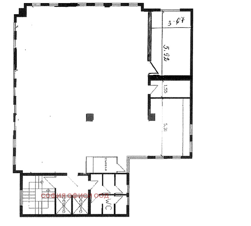 En renta  Oficina Sofia , Tsentar , 300 metros cuadrados | 96353568 - imagen [7]