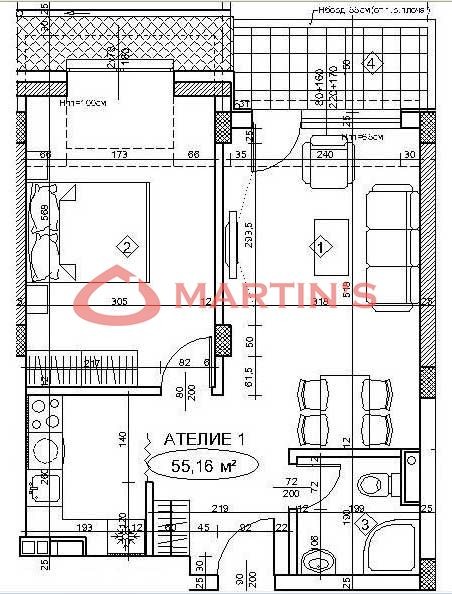 Kiadó  1 hálószoba Sofia , Goce Delcsev , 56 négyzetméter | 44053362 - kép [14]