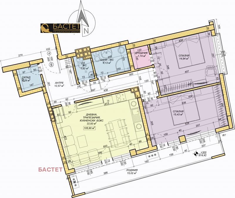 Дава под наем 3-СТАЕН, гр. София, Овча купел, снимка 11 - Апартаменти - 52457445