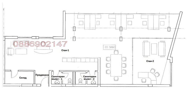 Дава под наем ОФИС, гр. София, Дианабад, снимка 3 - Офиси - 53066831