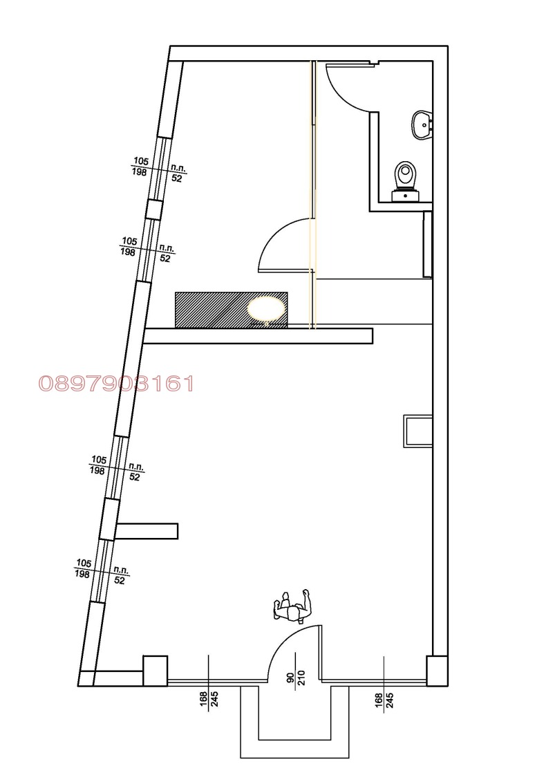 A louer  Boutique Sofia , Gotse Deltchev , 53 m² | 28663310 - image [6]