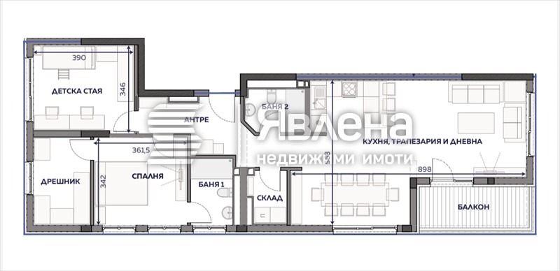 Дава под наем 3-СТАЕН, гр. София, Изток, снимка 16 - Апартаменти - 54992583