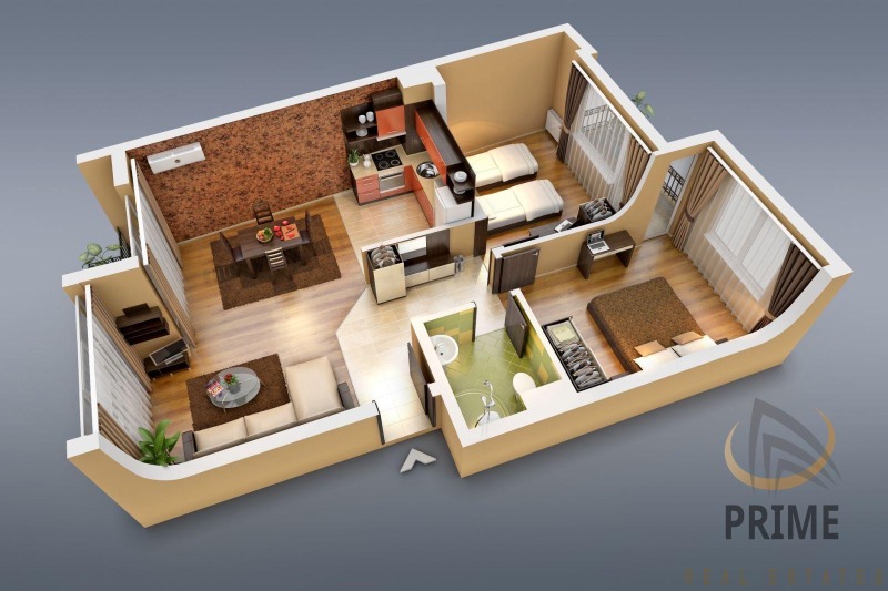 Дава под наем 3-СТАЕН, гр. Бургас, Лазур, снимка 10 - Апартаменти - 53031457