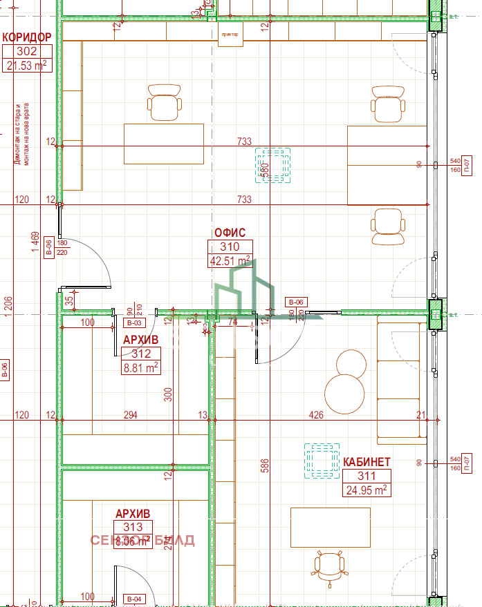 Дава под наем ОФИС, гр. София, Враждебна, снимка 2 - Офиси - 53087826