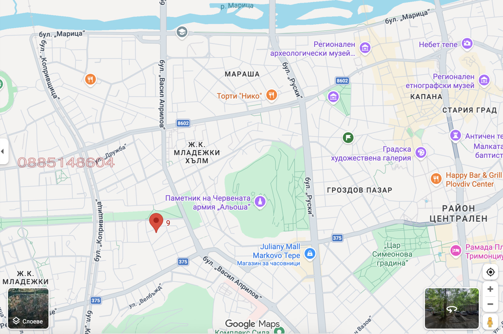 Дава под наем ГАРАЖ, ПАРКОМЯСТО, гр. Пловдив, Център, снимка 4 - Гаражи и паркоместа - 54270223