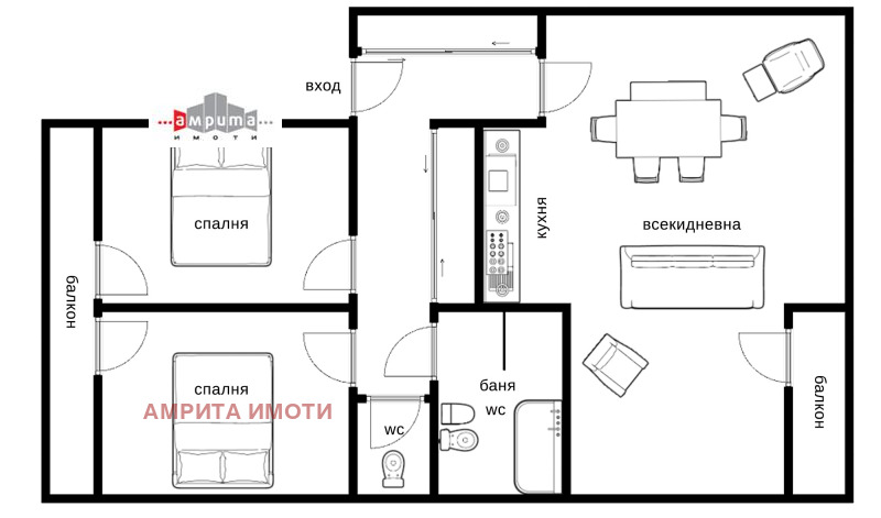 Дава под наем 3-СТАЕН, гр. София, Лозенец, снимка 16 - Апартаменти - 52798766